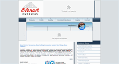 Desktop Screenshot of everestoverseas.com